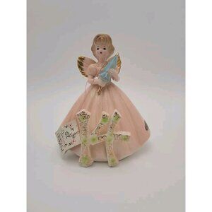 Josef Originals Angel Birthday Girl 14 Years Figurine Fourteen Tag Stickers